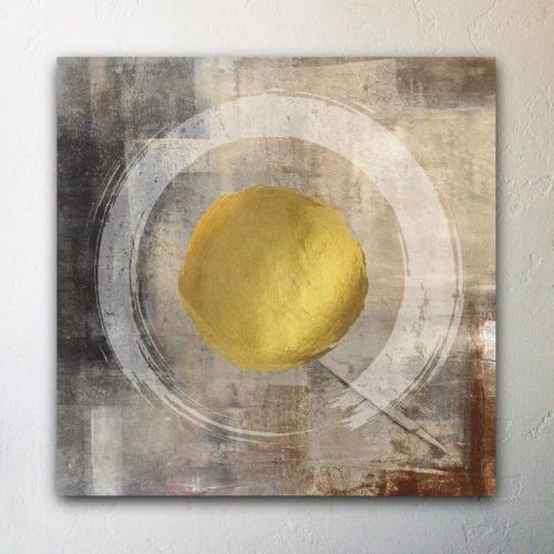 Golden Circle Meditation Abstract Gallery Wrapped Canvas Giclee - Felicita Vibe® - felicitavibe.com