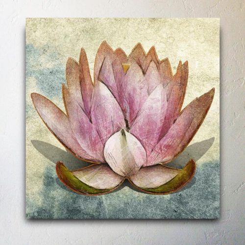 Pink Lotus Gallery Wrapped Canvas Giclee - Felicita Vibe® - felicitavibe.com