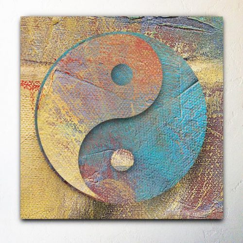 Abstract Yin Yang Gallery Wrapped Canvas Giclee - Felicita Vibe® - felicitavibe.com